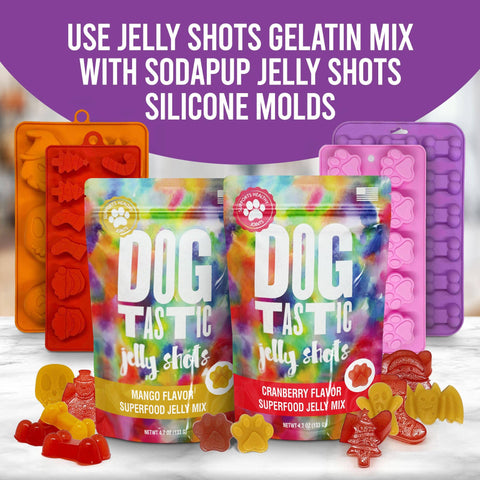 Dogtastic Jelly Shots - Cranberry Flavor