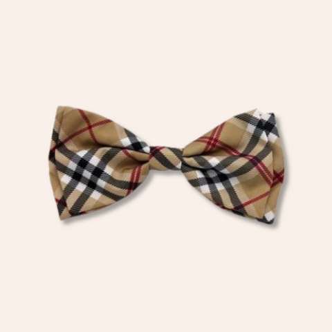 High Street Plaid Bow Tie