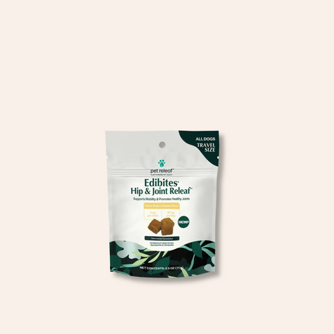 Hip & Joint Releaf Hemp Edibites For Dogs – Peanut Butter Banana