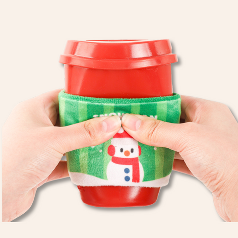 Snowman Puppuccino - TPR Rubber Dog Toy