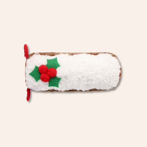 Yule Log Plush Dog Toy