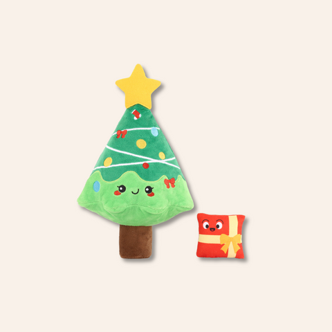 Christmas Tree Plush Dog Toy