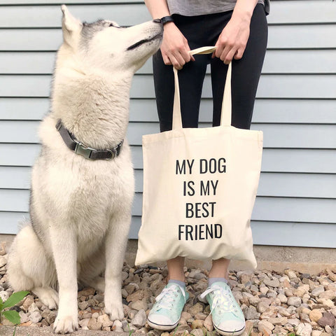 My Dog Is My Best Friend Market Tote