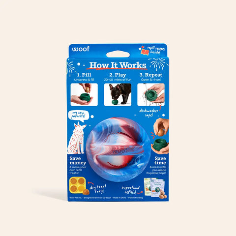 Pupsicle - Limited Edition Red, White & Blue Party Swirl