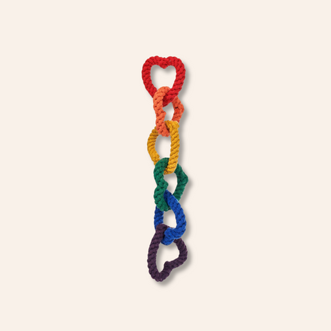 6 Chain Rainbow Rope Toy