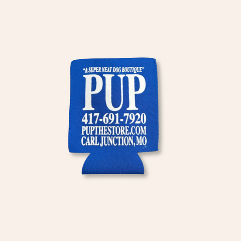 PUP "A Super Neat Dog Boutique" Vintage Midwest Koozie