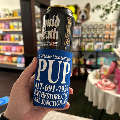 PUP "A Super Neat Dog Boutique" Vintage Midwest Koozie