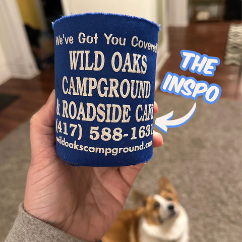PUP "A Super Neat Dog Boutique" Vintage Midwest Koozie