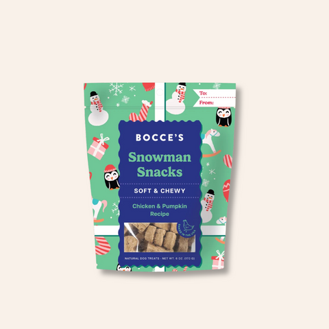 Bocce's Bakery Snowman Snacks Soft & Chewy Treats