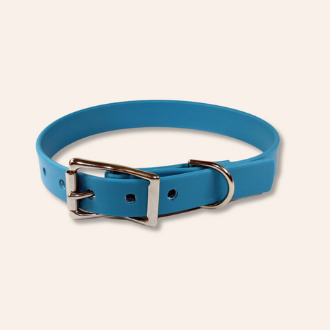 Blue Waterproof Dog Collar